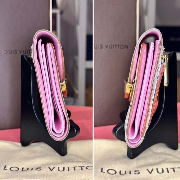 Louis Vuitton White Multicolor Joey Bifold Wallet - Picture 5 of 15